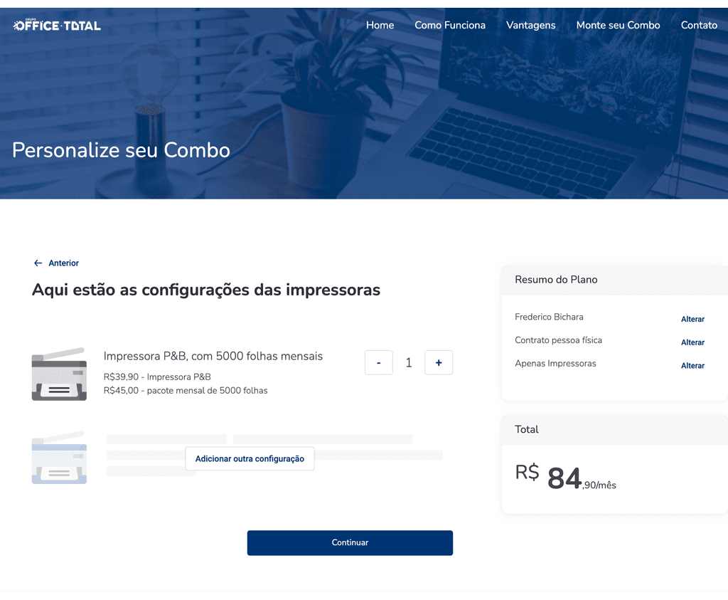 Combo de Soluções para Home Office